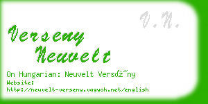 verseny neuvelt business card